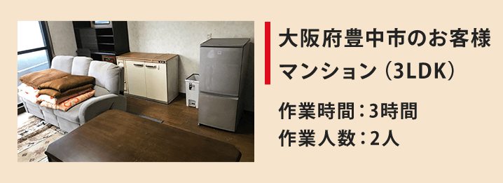 奈良県奈良市のお客様2階建て庭付き(7LDK)作業時間：1日作業人数：5人