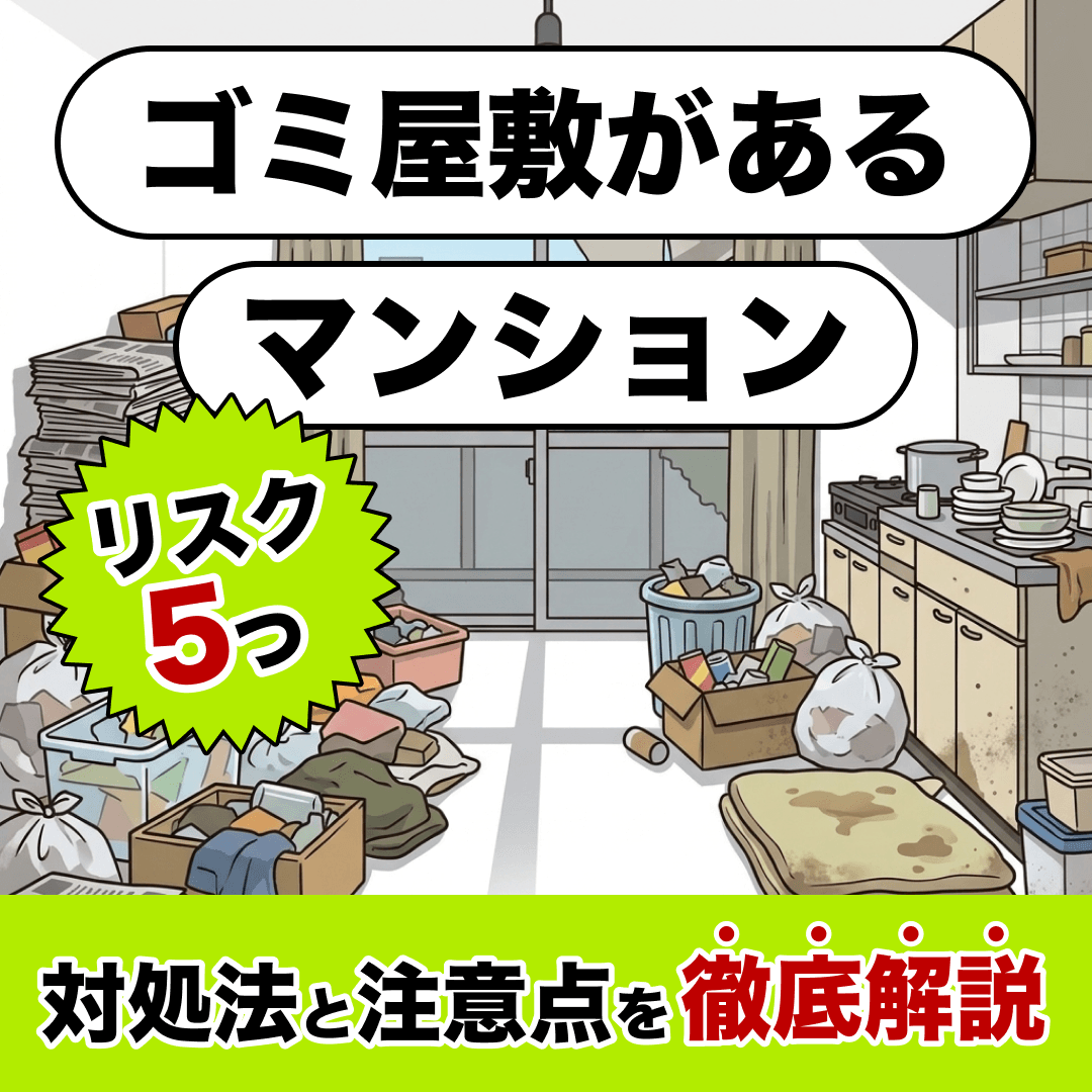 ゴミ屋敷があるマンションのリスク5つ｜対処法と注意点を解説